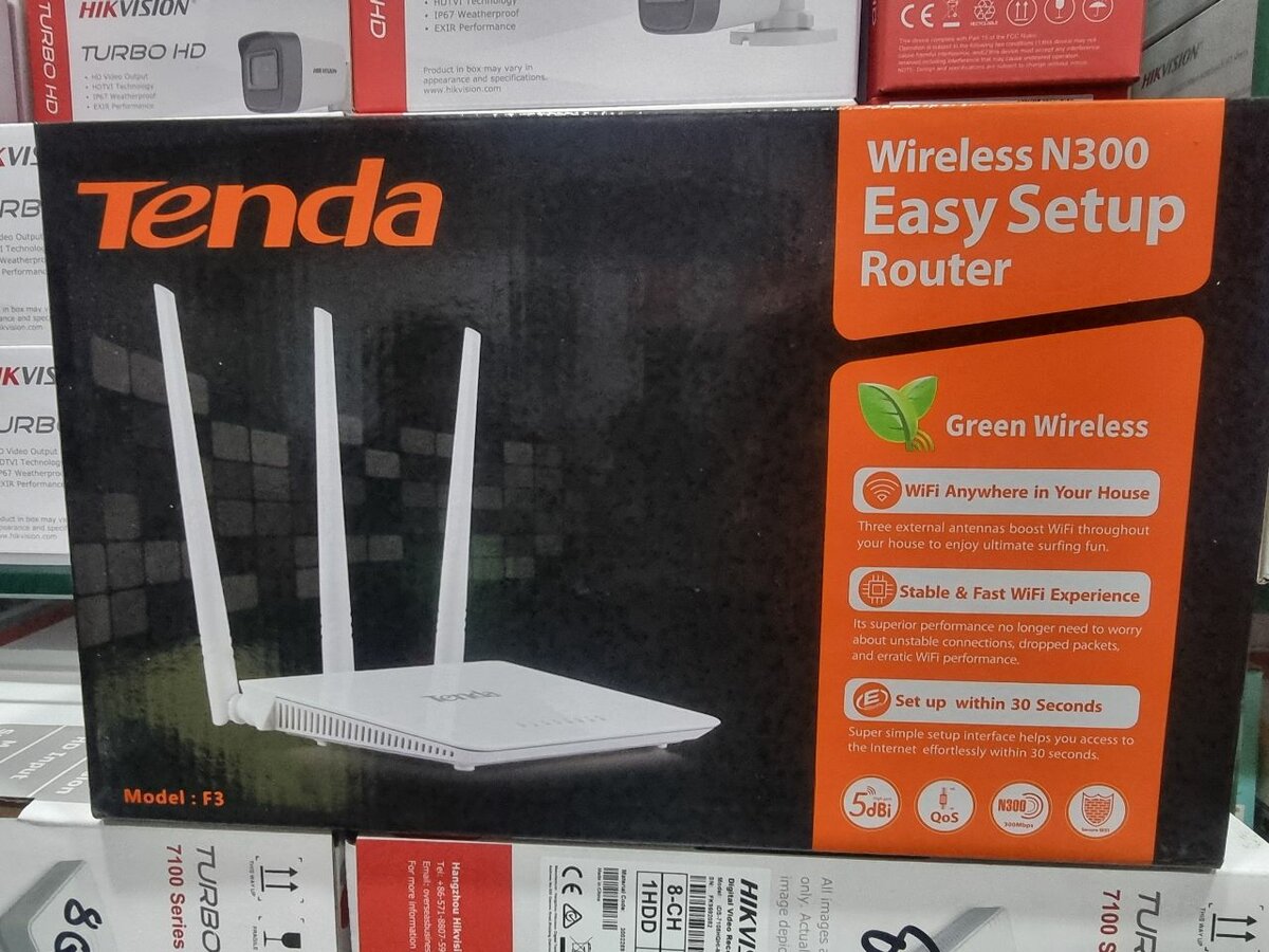 Tenda f 3  wireless n300  router