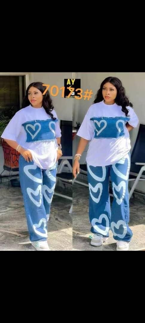 Ensemble Casual Coeur Femme