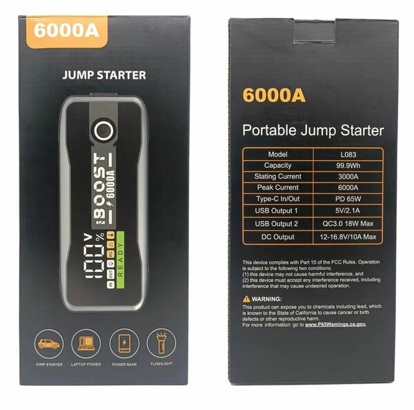 Démarreur de Voiture iBoost 6000A