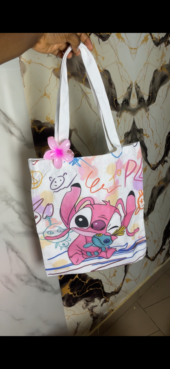 Sac Shopping Imprimé Rose