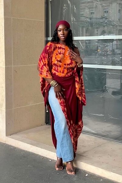 Cape élégante en soie