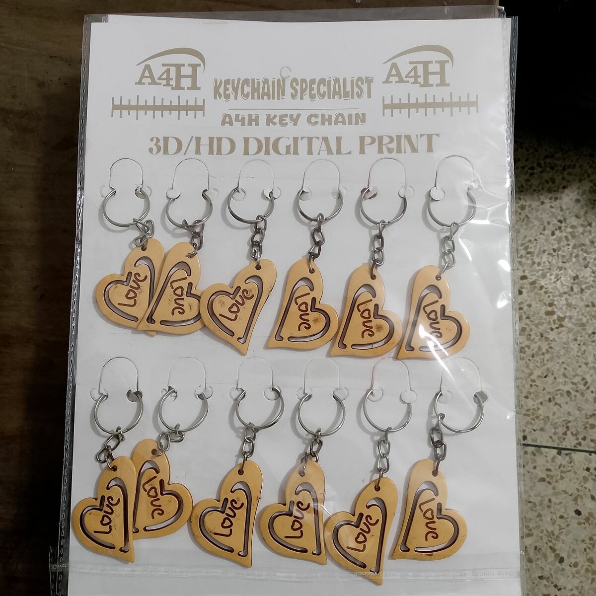 3d 4d digital keychain