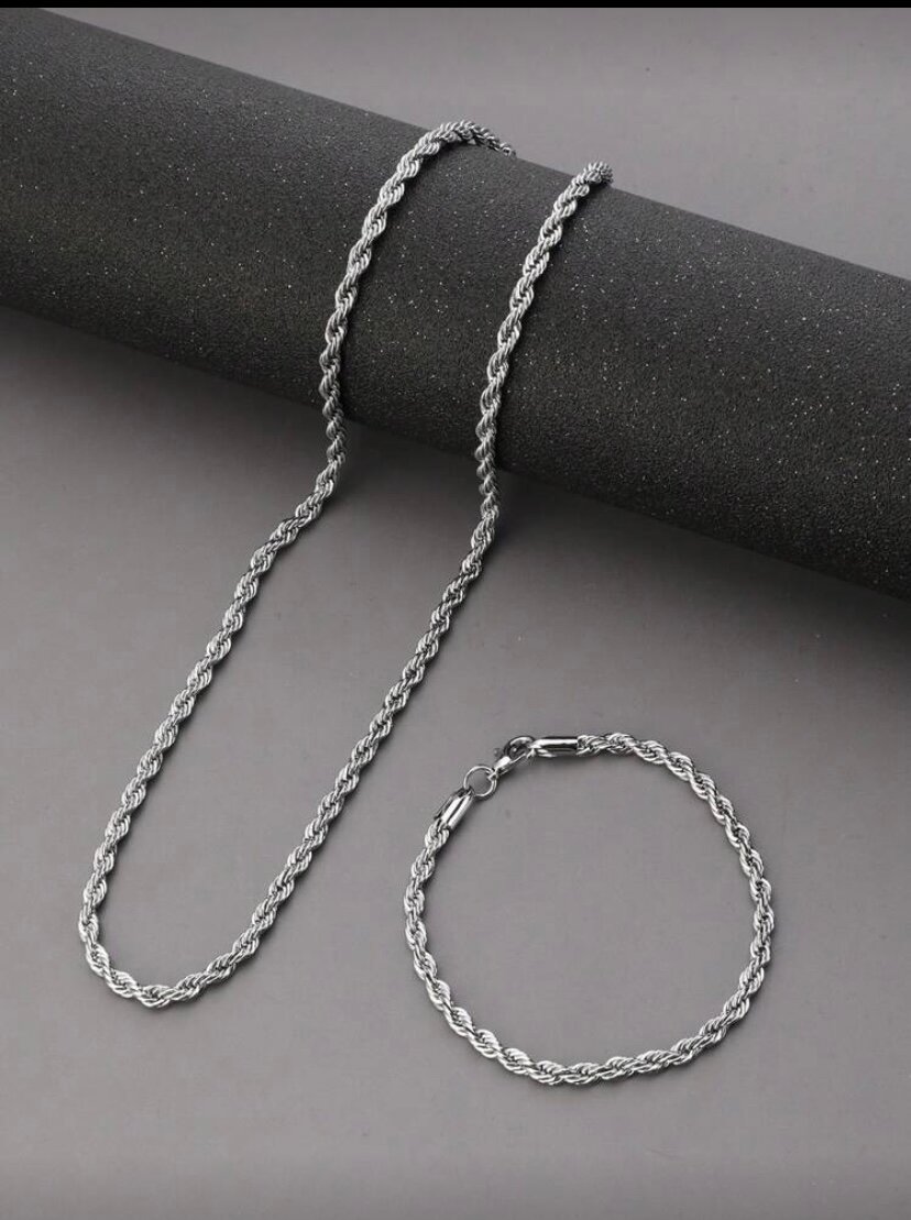 Ensemble de chaîne tressée