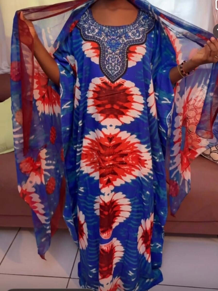 Robe Kaftan Chic Imprimée