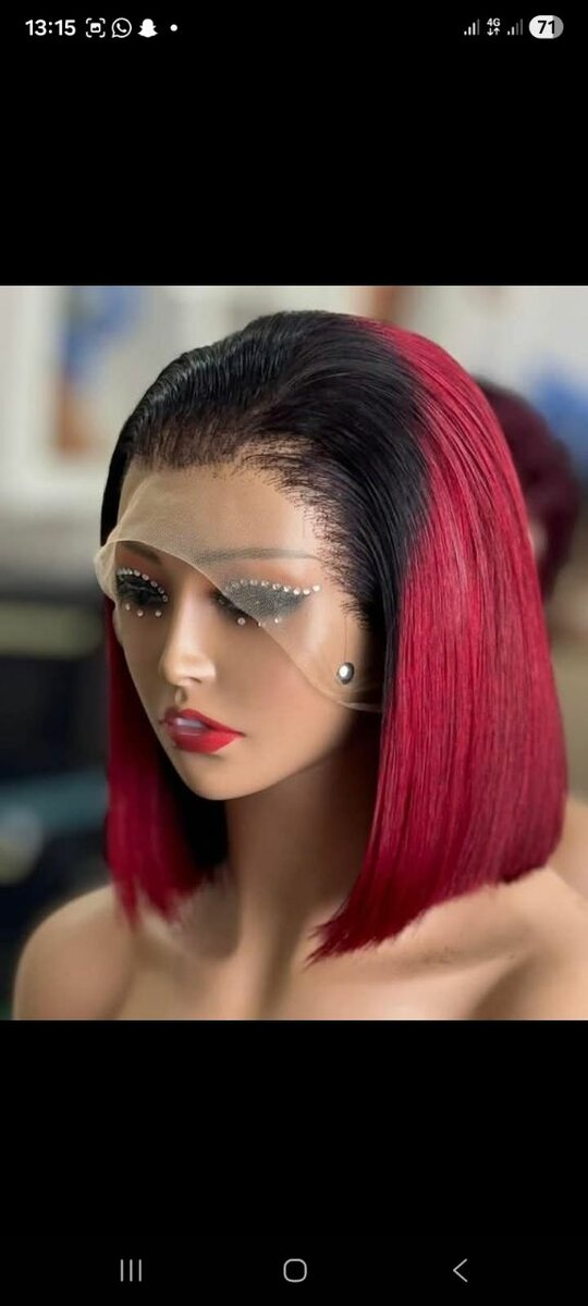 Perruque Bob Colorée