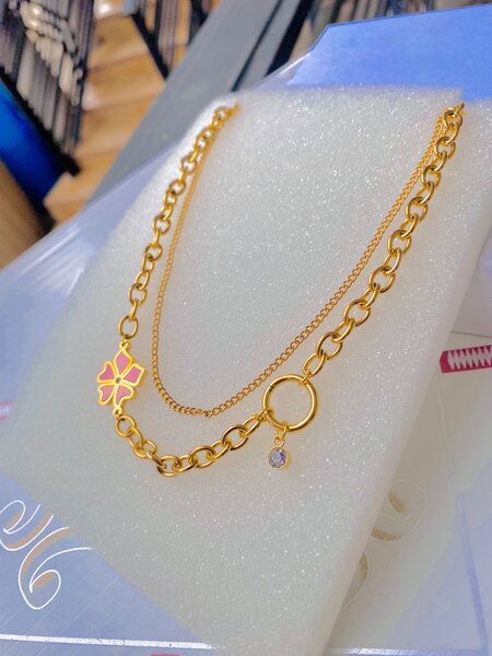 2in 1 ladies necklace