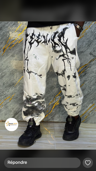 Pantalon homme graffitis urbains