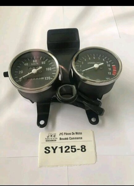 Compteur de moto numérique et analogique