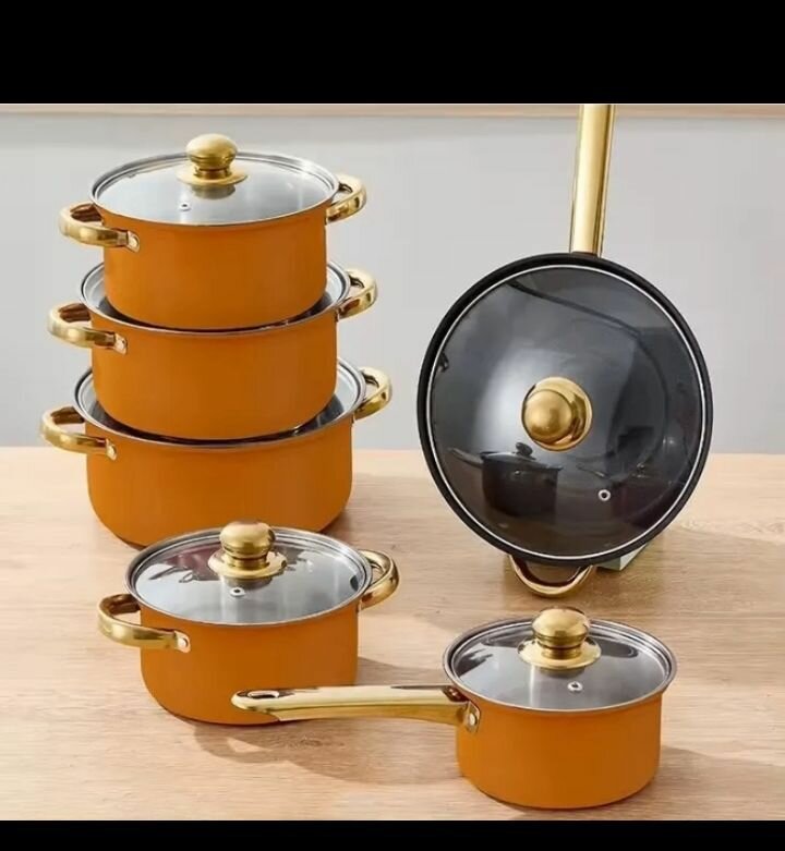 Set de Casseroles en Acier Inoxydable