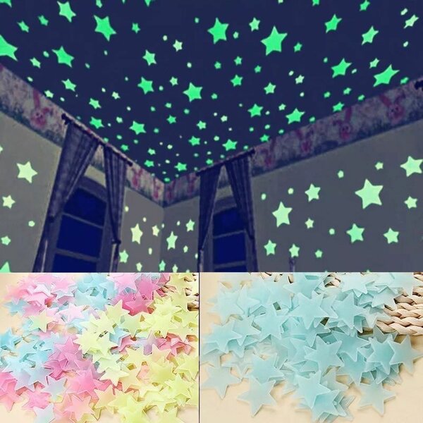 100 star Glow stickers