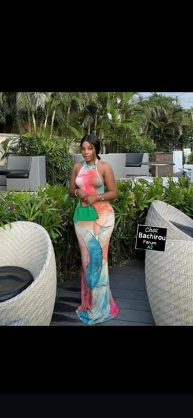 Robe longue élégante imprimée