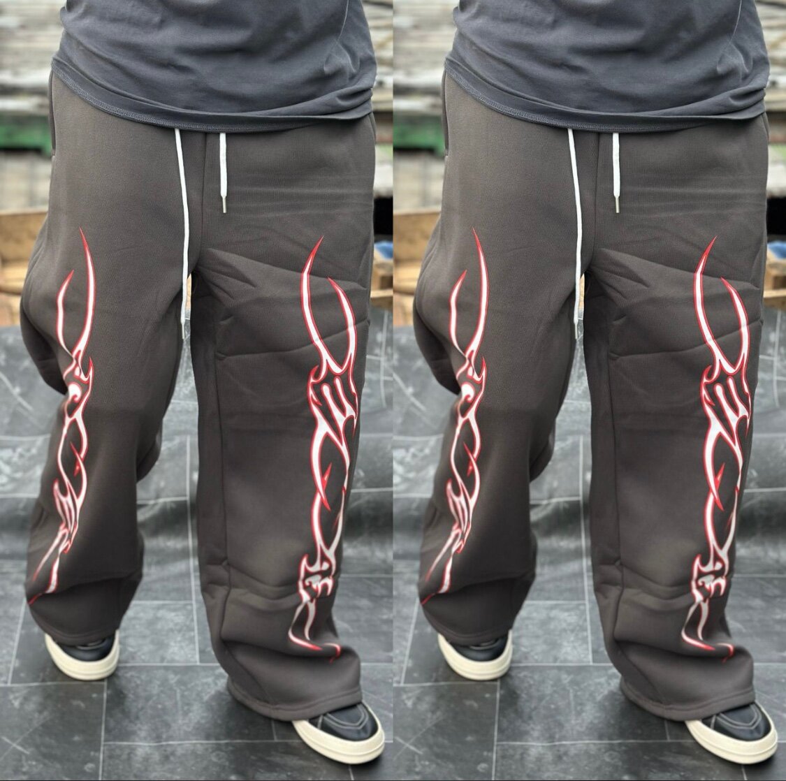 Pantalon jogging à motif tribal