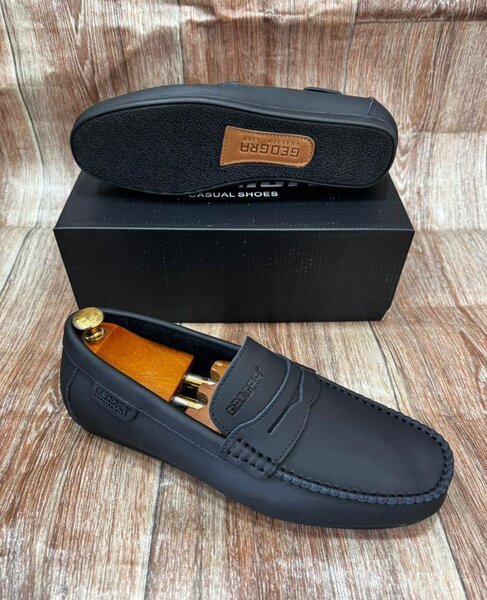 Mocassins en cuir décontractés homme