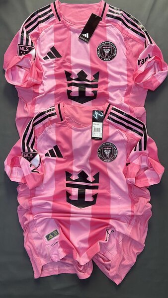 Maillot de football rose adulte