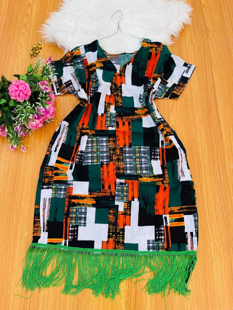 Short bubu with fringes