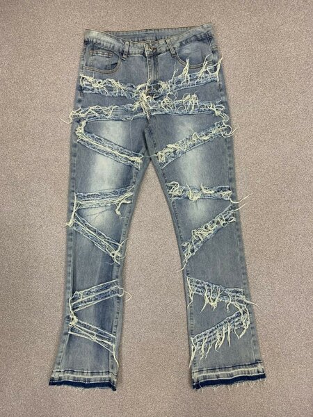 Pantalon cargo denim garçon