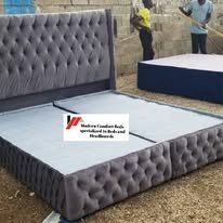 custom made bed with a high base