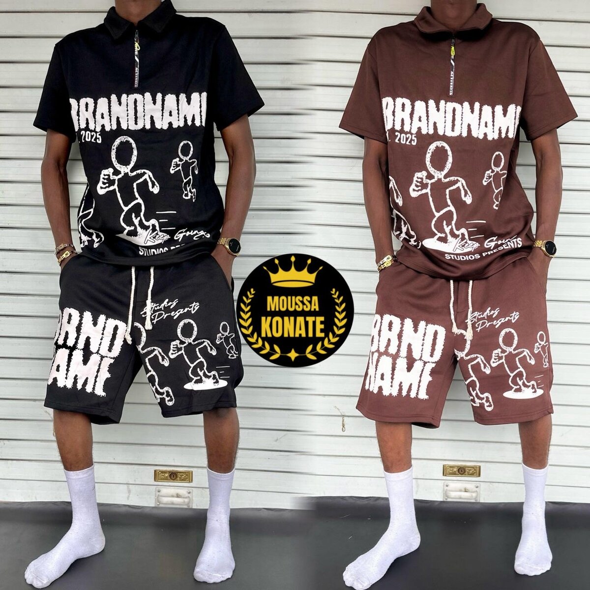 Set casual graphique homme