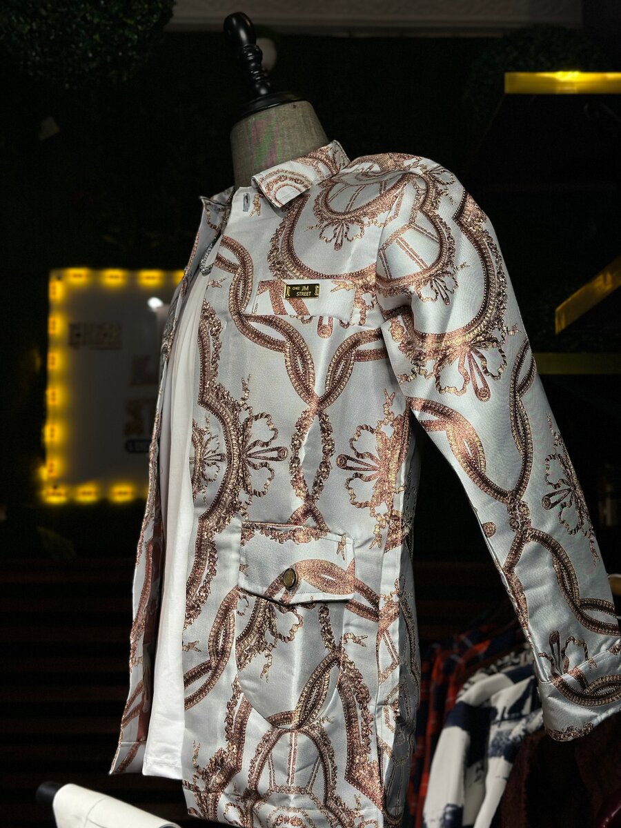 Veste élégante motif chaînes