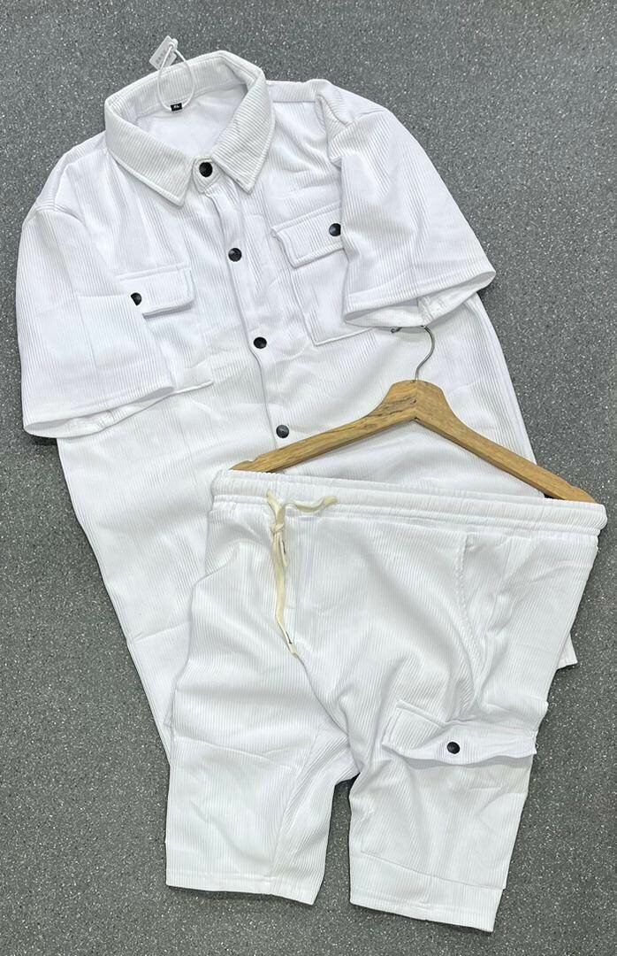 Ensemble casual blanc homme