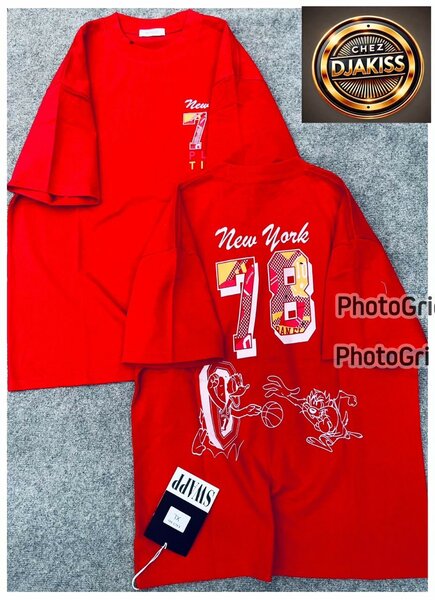T-shirt rouge New York 78