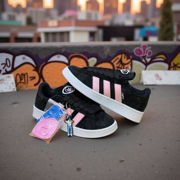 Baskets noires adidas campus