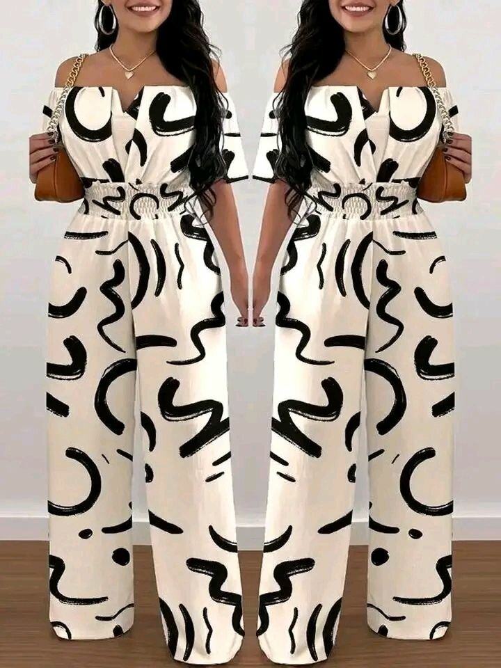 Combinaison imprimée élégante