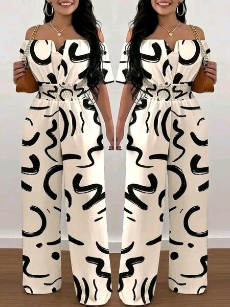 Combinaison imprimée élégante