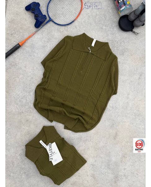 Pull à col montant zippé