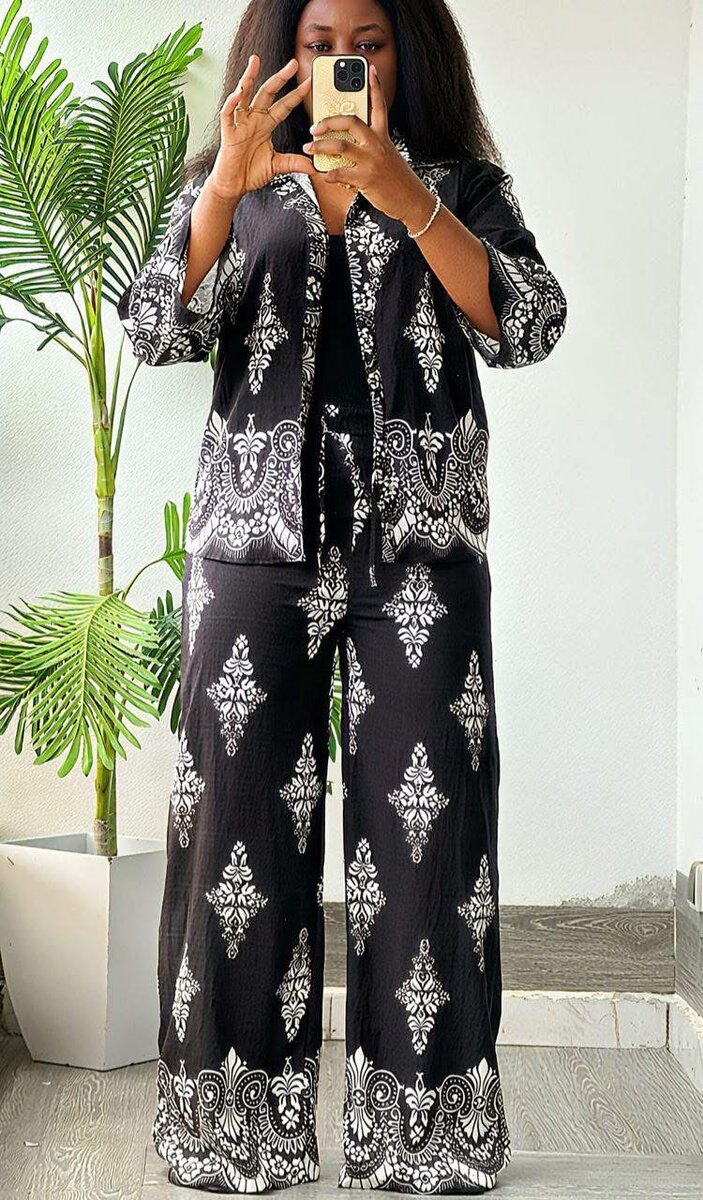 Ensemble élégant imprimé