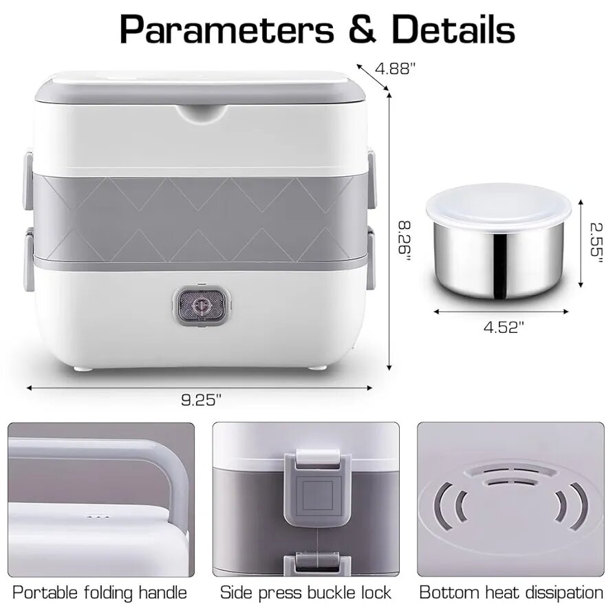 Lunch Box Chauffant Portable