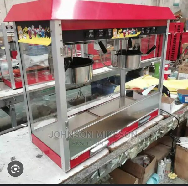 Popcorn machine double electric