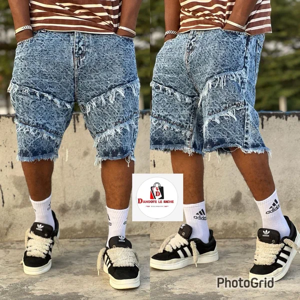 Shorts en jean délavé tendance