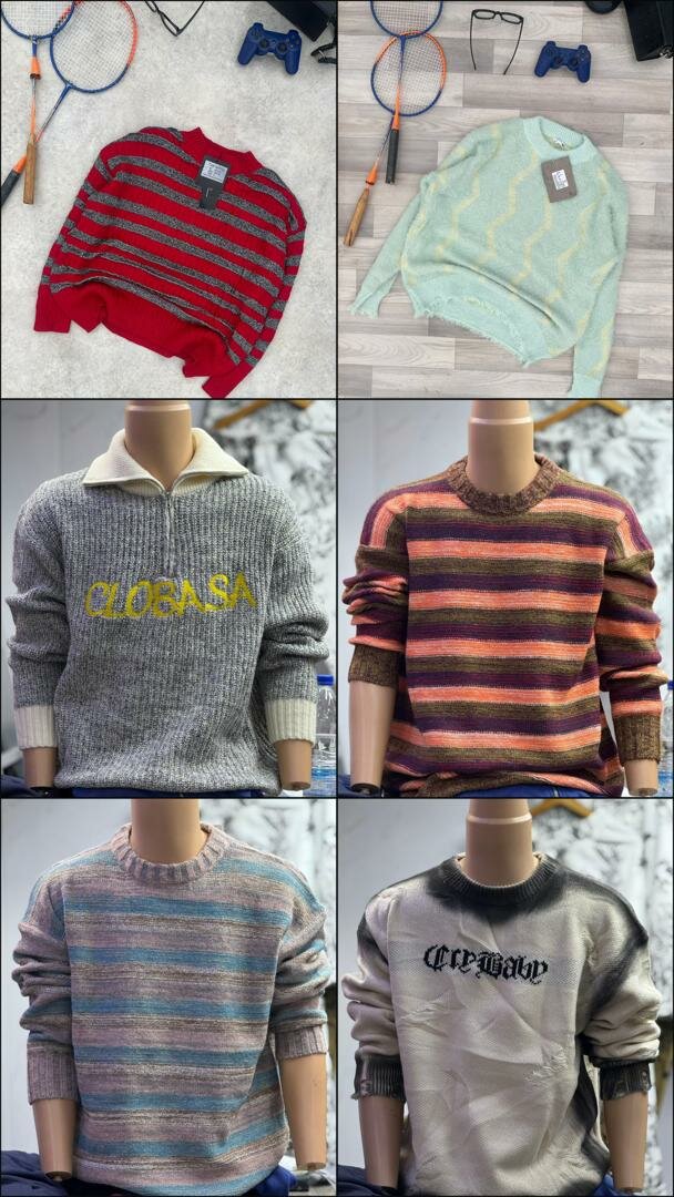 Pulls en tricot colorés