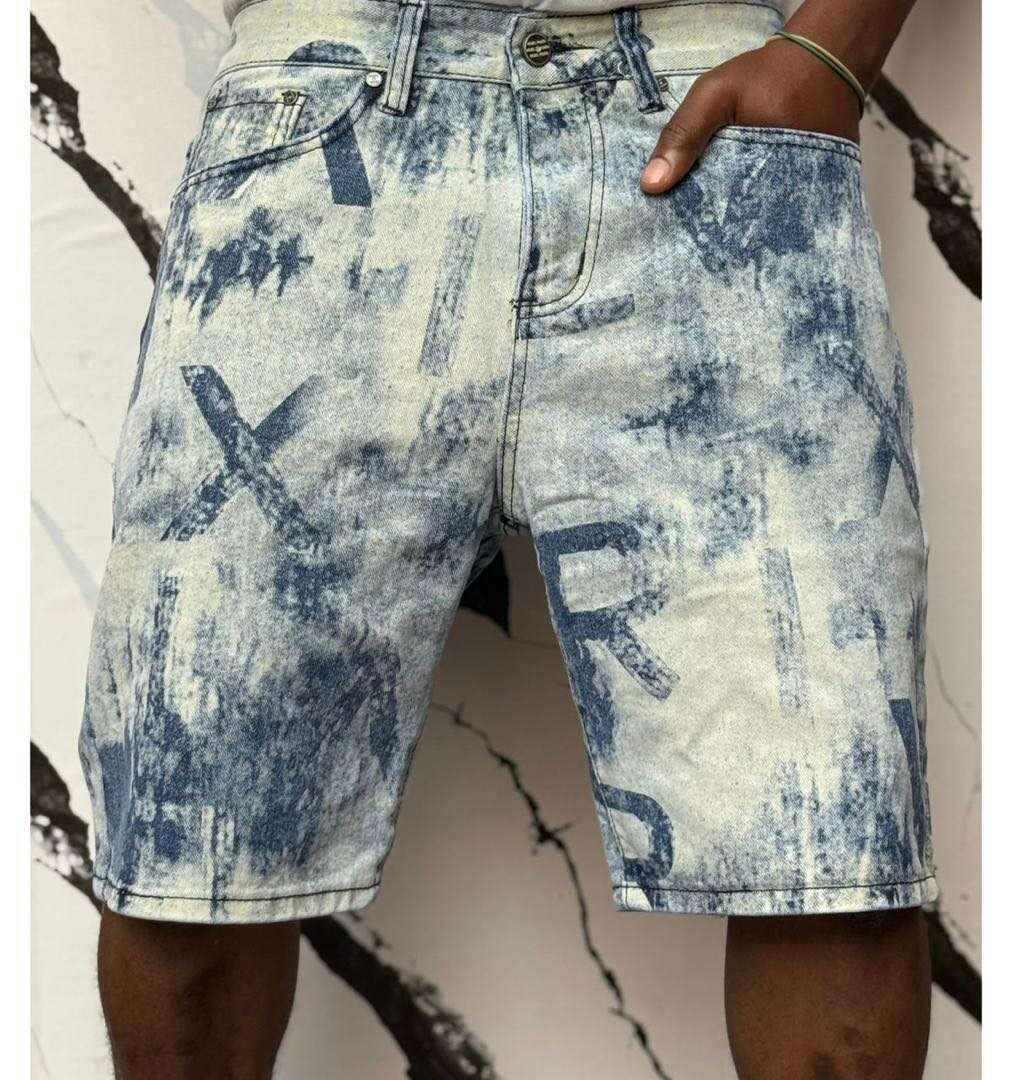 Shorts en jean déchiré homme