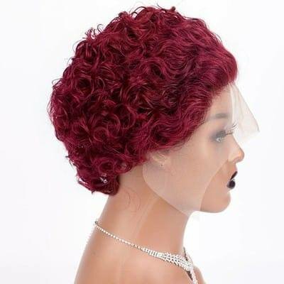 Perruque Bouclée Rouge Lace