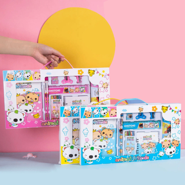 Set Papeterie Enfant "Animal Friends"