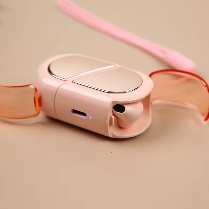 Écouteurs Bluetooth Coeur Rose