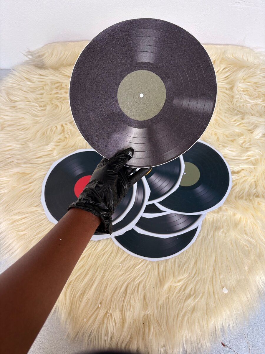 Disques décoratifs muraux vinyle