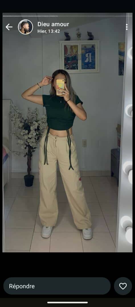 Pantalon ample décontracté