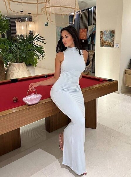 Robe longue moulante élégante