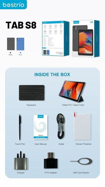 Tablette tactile Bestrio S8