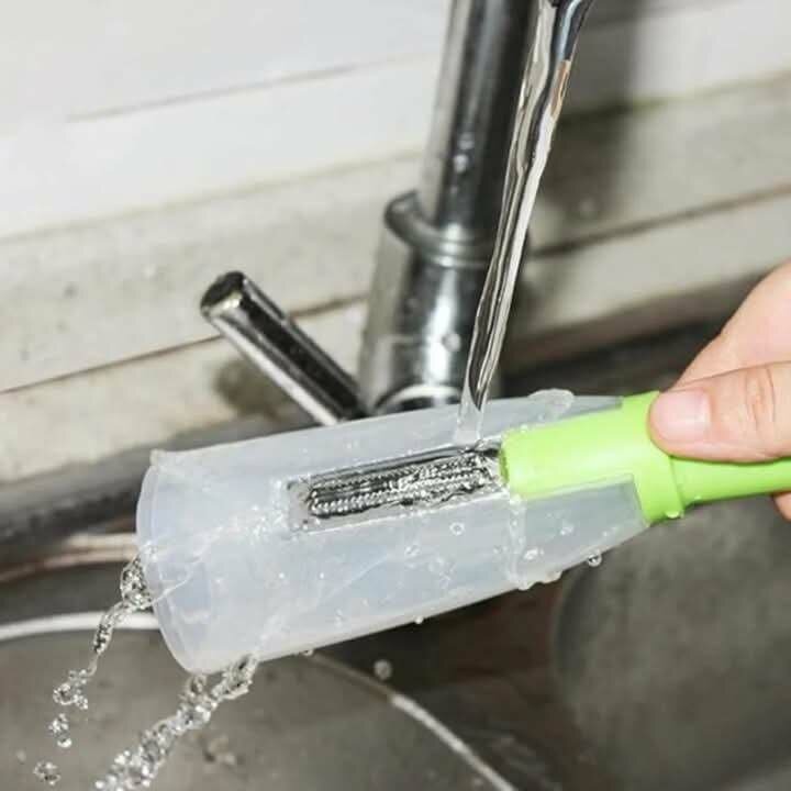 Multifunctional Storage Peeler with Trash Can