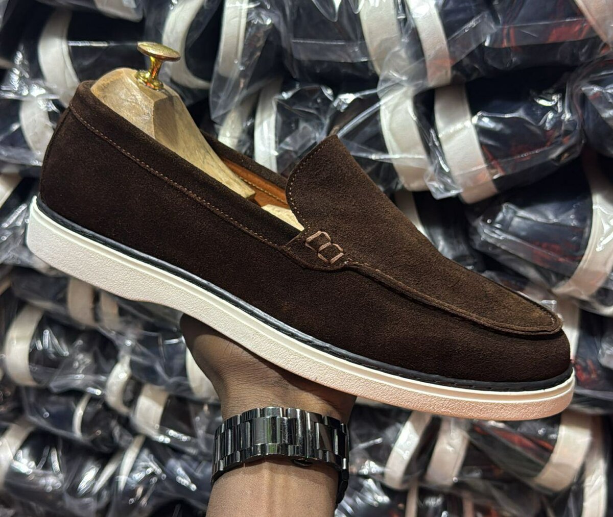 Mocassins en daim confortables