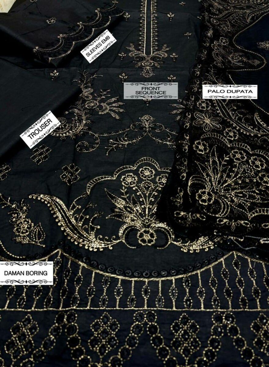 Lawn air jet 3 pcs women's unstitched suit