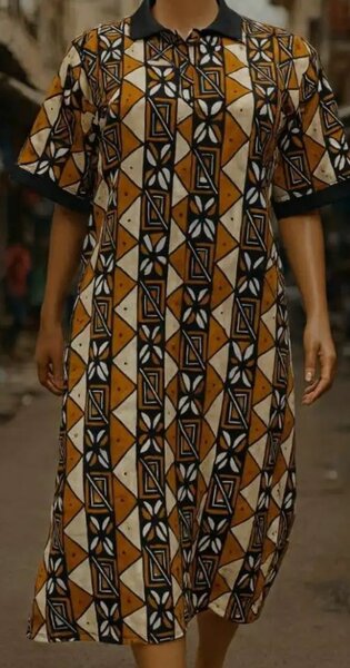 Robe en Polo en Pagne