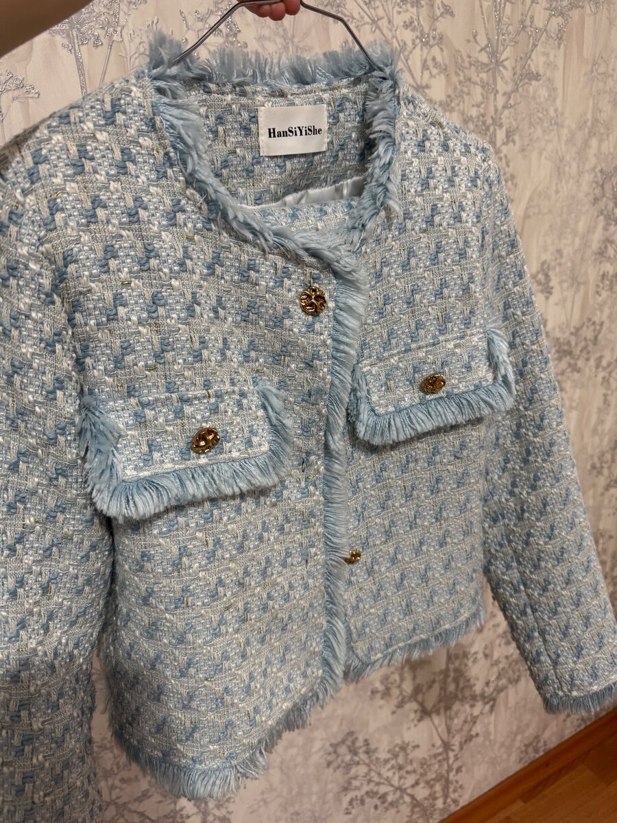 Твидовый пиджак двойка