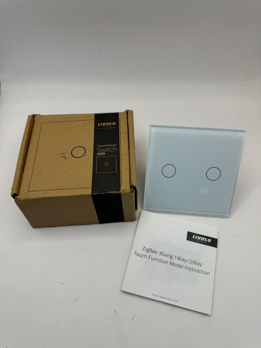 Livolo | Grey | 2 | On/Off | 2 Way | Touch Switch | Remote