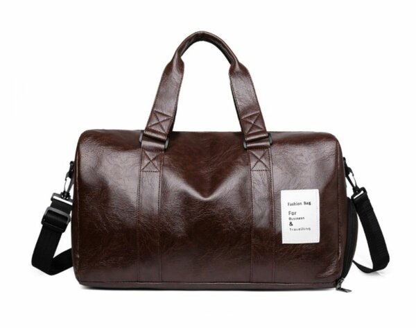 WATERPROOF PU LEATHER DUFFEL BAG CROSSBODY SHOULDER BAG WEEK