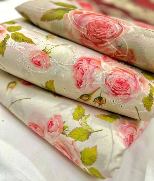 Printed lawn suit